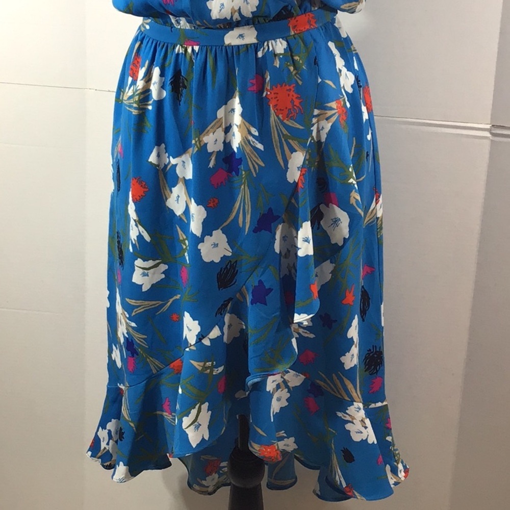 J Crew Mercantile faux wrap ruffle hi/low ruffle dress S - Picture 5 of 12